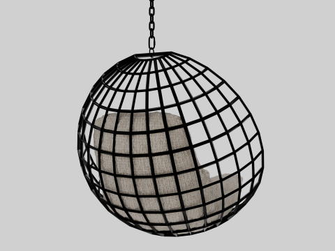 Hanging armchair Modello 3D
