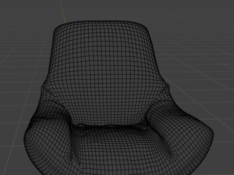 Hanging armchair Modello 3D