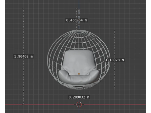 Hanging armchair 3D Model