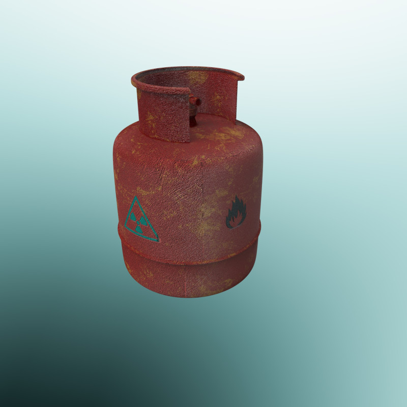 Gas tank propane Modello 3D .c4d .max .obj .3ds .fbx .stl .blend 