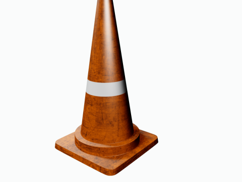 Traffic cone 3D Модель