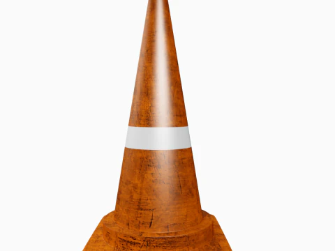 Cono de tr&aacute;fico Modelo 3D