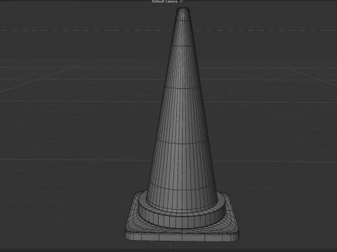 Cono de tr&aacute;fico Modelo 3D