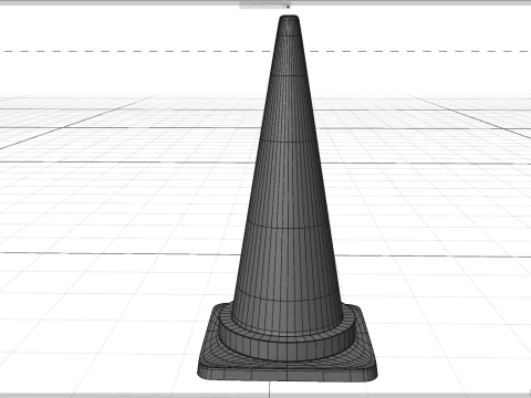 Cono de tr&aacute;fico Modelo 3D