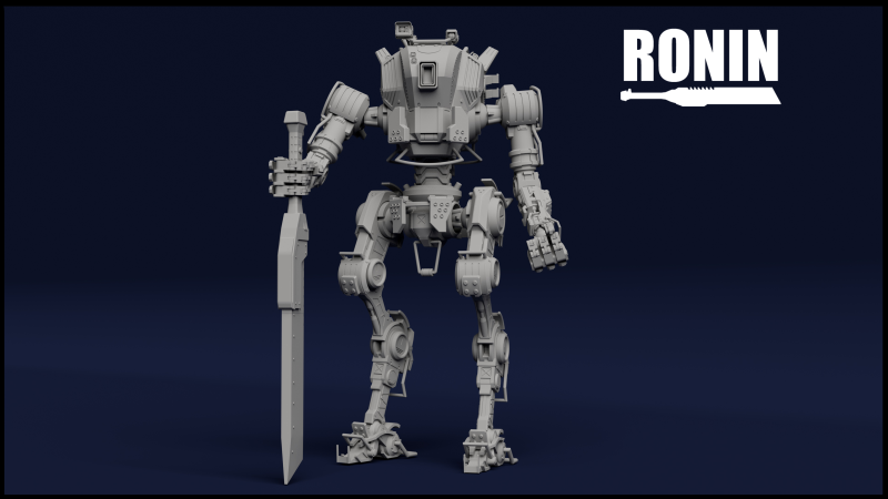 Ronin inspired by Titanfall 2 STL Files for 3D Printing Modelo de Impressão 3D .c4d .max .obj .3ds .fbx .stl .blend