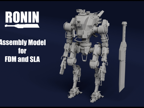 Ronin inspired by Titanfall 2 STL Files for 3D Printing Modelo de Impressão 3D