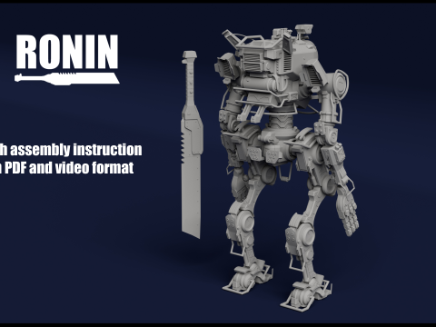 Ronin inspired by Titanfall 2 STL Files for 3D Printing Modelo de Impressão 3D