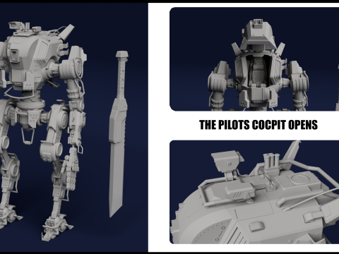 Ronin inspired by Titanfall 2 STL Files for 3D Printing Modelo de Impressão 3D