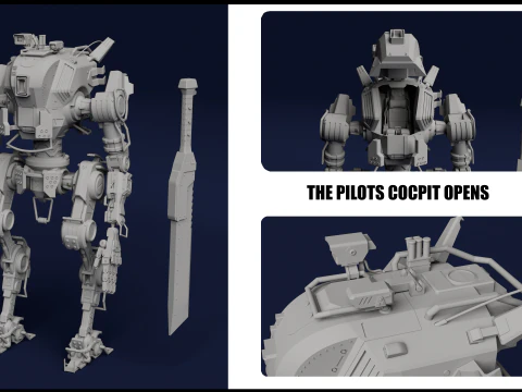 Ronin inspired by Titanfall 2 STL Files for 3D Printing 3D Print Model