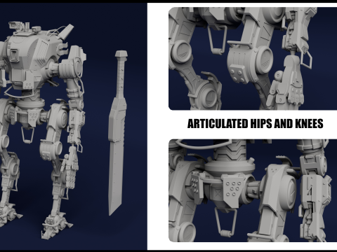 Ronin inspired by Titanfall 2 STL Files for 3D Printing Modelo de Impressão 3D