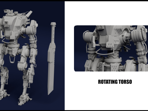 Ronin inspired by Titanfall 2 STL Files for 3D Printing Modelo de Impressão 3D