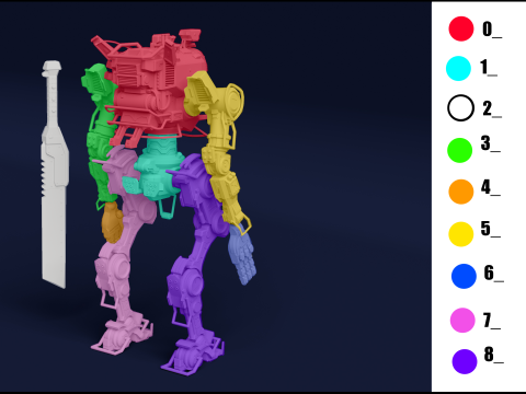 Ronin inspired by Titanfall 2 STL Files for 3D Printing Modelo de Impressão 3D