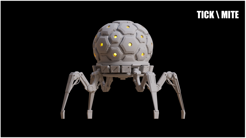 TickMite inspired by Titanfall 2 STL Files for 3D Printing Modelo de Impressão 3D .c4d .max .obj .3ds .fbx .stl .blend