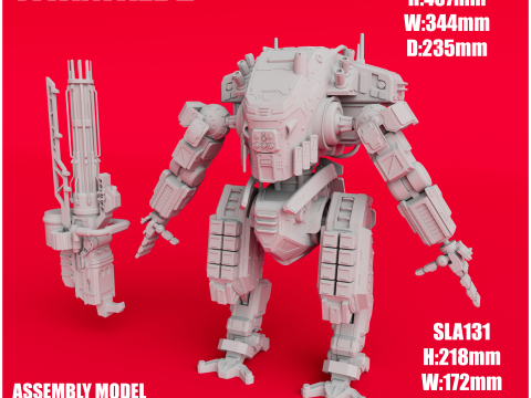 Legion inspired by Titanfall 2 Articulated 3D Printable Model 3D 프린트 모델