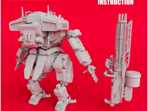 Legion inspired by Titanfall 2 Articulated 3D Printable Model 3D 프린트 모델