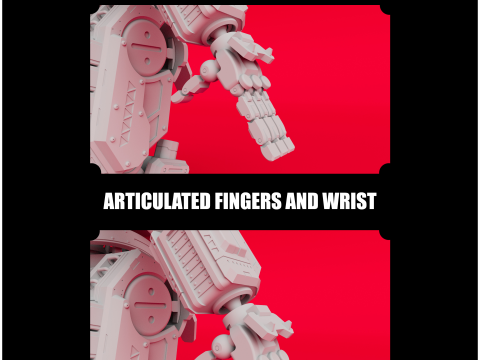 Legion inspired by Titanfall 2 Articulated 3D Printable Model 3D 프린트 모델