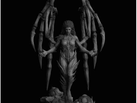 Sarah Kerrigan Queen of Blades StarCraft II 3D Print Model