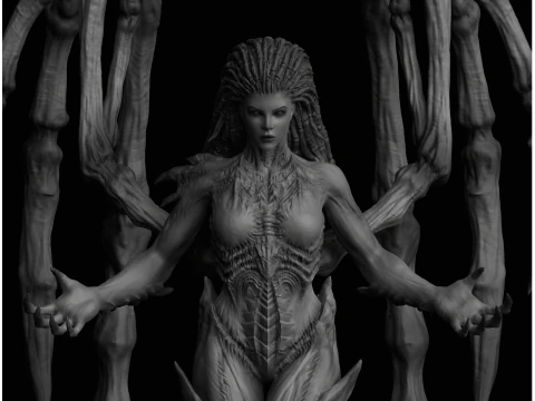 Sarah Kerrigan Queen of Blades StarCraft II 3D Print Model