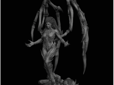 Sarah Kerrigan Queen of Blades StarCraft II 3D Принт Модель