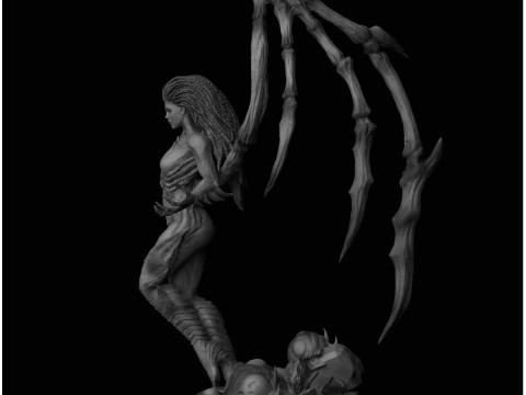 Sarah Kerrigan Queen of Blades StarCraft II 3D Print Model