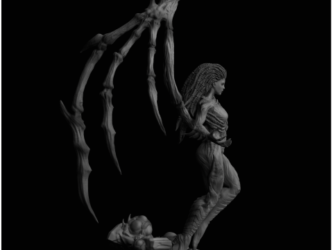 Sarah Kerrigan Queen of Blades StarCraft II 3D Принт Модель
