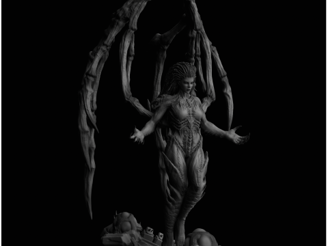 Sarah Kerrigan Queen of Blades StarCraft II 3D Принт Модель
