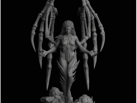 Sarah Kerrigan Queen of Blades StarCraft II 3D Принт Модель