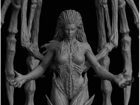 Sarah Kerrigan Queen of Blades StarCraft II 3D Print Model