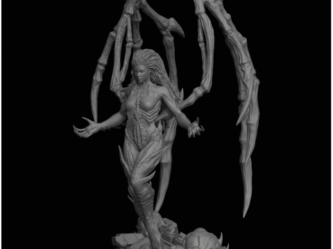 Sarah Kerrigan Queen of Blades StarCraft II 3D Принт Модель