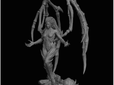 Sarah Kerrigan Queen of Blades StarCraft II 3D Print Model
