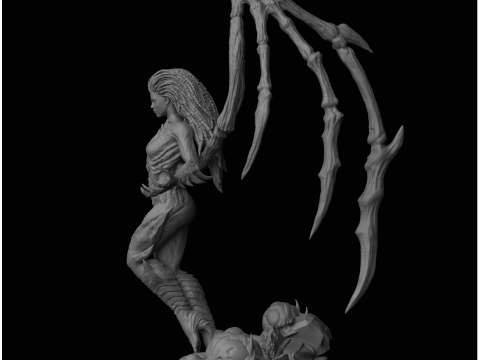 Sarah Kerrigan Queen of Blades StarCraft II 3D Принт Модель