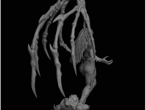 Sarah Kerrigan Queen of Blades StarCraft II 3D Принт Модель