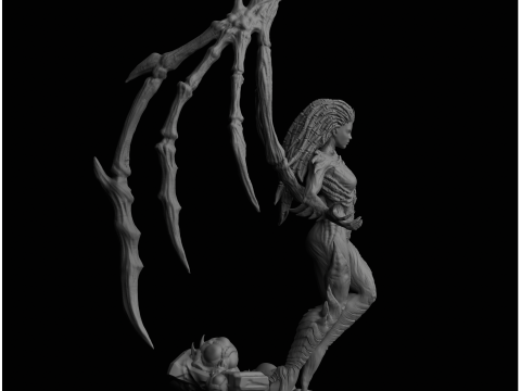 Sarah Kerrigan Queen of Blades StarCraft II 3D Принт Модель