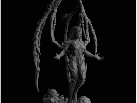 Sarah Kerrigan Queen of Blades StarCraft II 3D Принт Модель