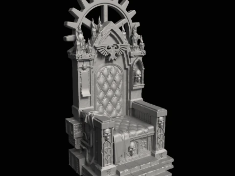 Imperial Throne 3D Printable Miniature 3D Print Model