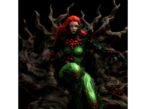 Poison Ivy in Fungal Costume Inspired by the 2022 Comic Series 3D Print Model