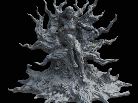 Poison Ivy in Fungal Costume Inspired by the 2022 Comic Series 3D Print Model