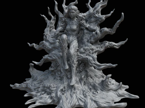 Poison Ivy in Fungal Costume Inspired by the 2022 Comic Series 3D Print Model