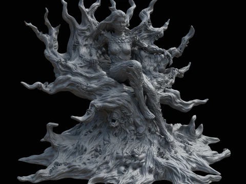 Poison Ivy in Fungal Costume Inspired by the 2022 Comic Series 3D Print Model