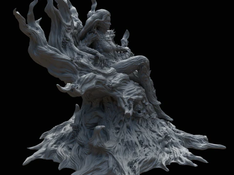 Poison Ivy in Fungal Costume Inspired by the 2022 Comic Series 3D Print Model