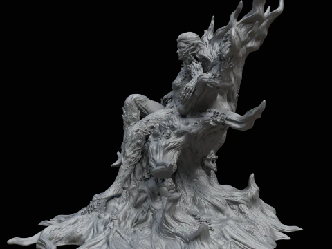 Poison Ivy in Fungal Costume Inspired by the 2022 Comic Series 3D Print Model