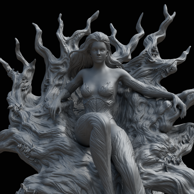 Poison Ivy in Classic Costume Inspired by DC Comics 3D 打印模型 .c4d .max .obj .3ds .fbx .stl .blend