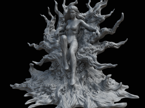 Poison Ivy in Classic Costume Inspired by DC Comics 3D 打印模型