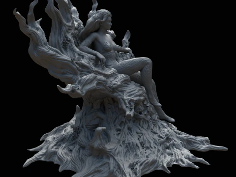 Poison Ivy in Classic Costume Inspired by DC Comics 3D Print Model