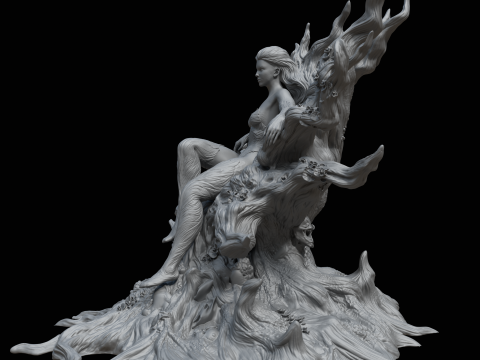 Poison Ivy in Classic Costume Inspired by DC Comics 3D 打印模型