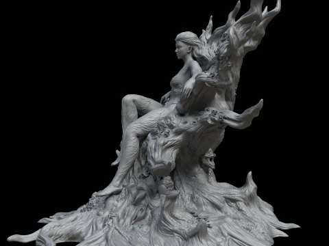 Poison Ivy in Classic Costume Inspired by DC Comics 3D Print Model