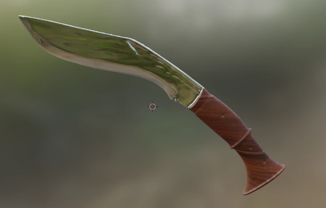 Curved Saber 3D Model .c4d .max .obj .3ds .fbx .stl .blend 