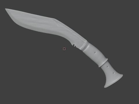 Curved Saber Model 3D