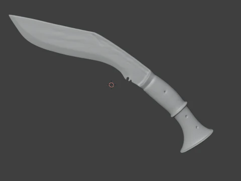 Curved Saber 3D Model