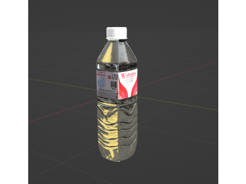 WaterBottle 3D मॉडल